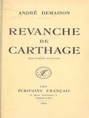 cover image of Revanche de Carthage